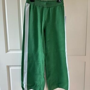 La Ligne for Target Green and White Joggers with Sporty Stripes